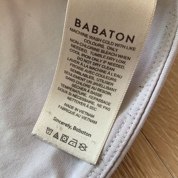 Babaton Contour Scoopneck Tank Crop Light Grey SzL - Picture 11 of 11